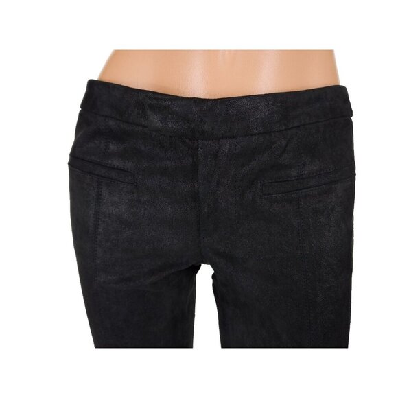 Helmut Lang Patina Stretch Leather Pant Size 0 XS Womens Bismuth $1200 - Picture 6 of 12